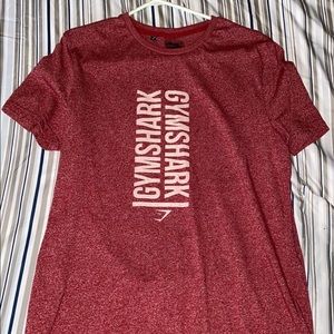 red gymshark shirt, size large, basically brand new